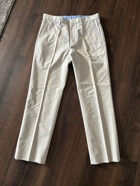 J. Crew Men's Cream Chinos - Slim Straight